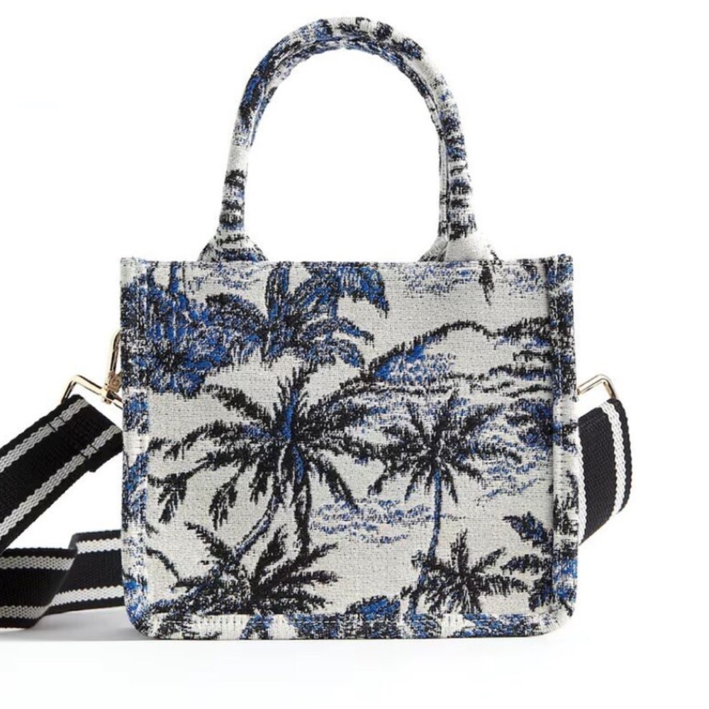 H&M mini jacquard patterned tote bag BRAND NEW